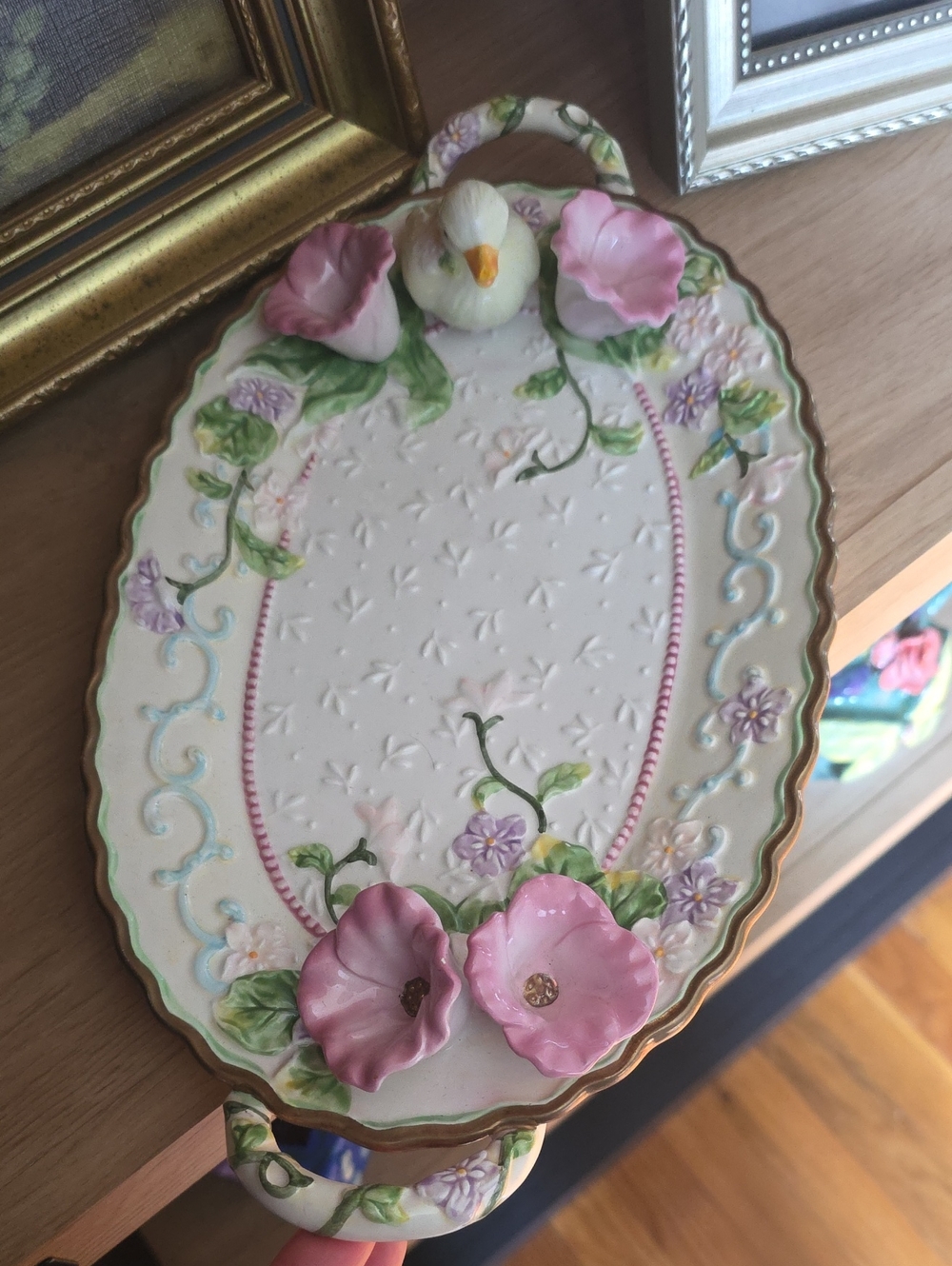 Avon China White Porcelain Plate